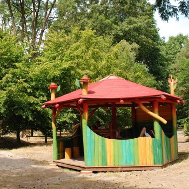 Geniet van je pic-nic in onze gezellige paviljoenen.